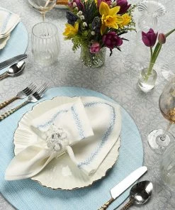 Kim Seybert Portofino Placemat In Periwinkle, Set Of 4 Placemats