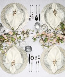 Kim Seybert Helix Double Old Fashioned In Silver, Set Of 4 Glassware