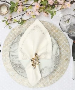 Kim Seybert Napkin Rings Butterflies Napkin Ring In Champagne & Crystal, Set Of 4, In A Gift Box