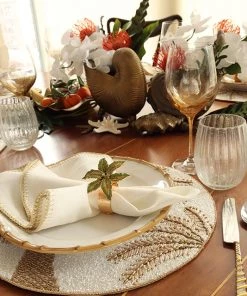 Kim Seybert Stardust Tumbler In Clear & Gold, Set Of 4 Glassware