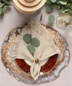 Kim Seybert Placemats Strata Placemat In Beige & Taupe & Gray, Set Of 4