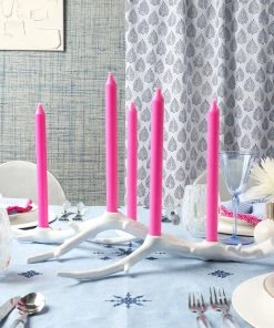 Kim Seybert Aspen Candle Holder In White