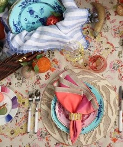 Kim Seybert Napkins Dip Dye Napkin In Fuchsia And Orange, Set Of 4