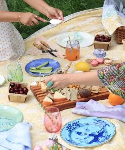 Kim Seybert Foliage Napkin In Lilac & Periwinkle, Set Of 4