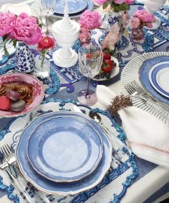 Kim Seybert Toile Placemat In White & Navy, Set Of 2 Placemats