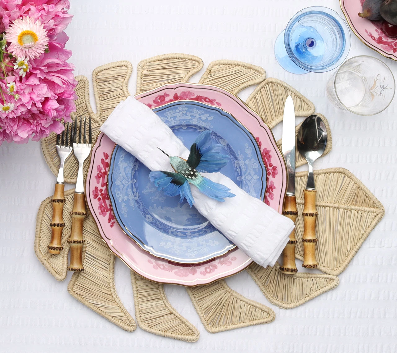 Kim Seybert Placemats Palm Leaf Placemat In Natural, Set Of 4