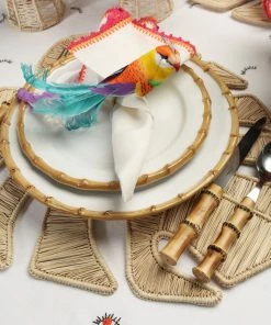 Kim Seybert Placemats Palm Leaf Placemat In Natural, Set Of 4