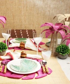 Kim Seybert Home Decor Palm Tree In Pink, Medium