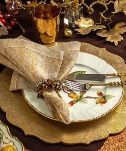 Kim Seybert Tangier Placemat In Gold, Set Of 4
