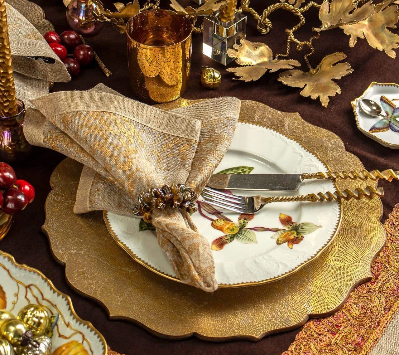 Kim Seybert Tangier Placemat In Gold, Set Of 4