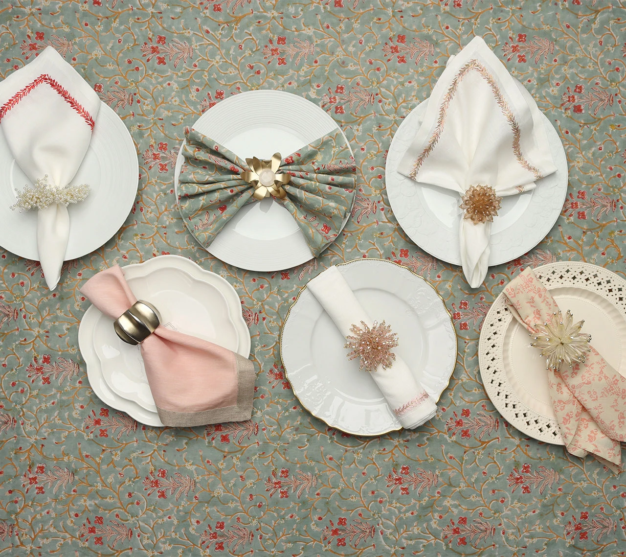 Kim Seybert Tablecloths Linda Tablecloth In Multi