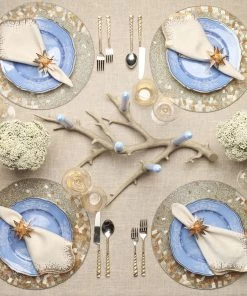 Kim Seybert Placemats Abstract Placemat In Silver & Gold, Set Of 4