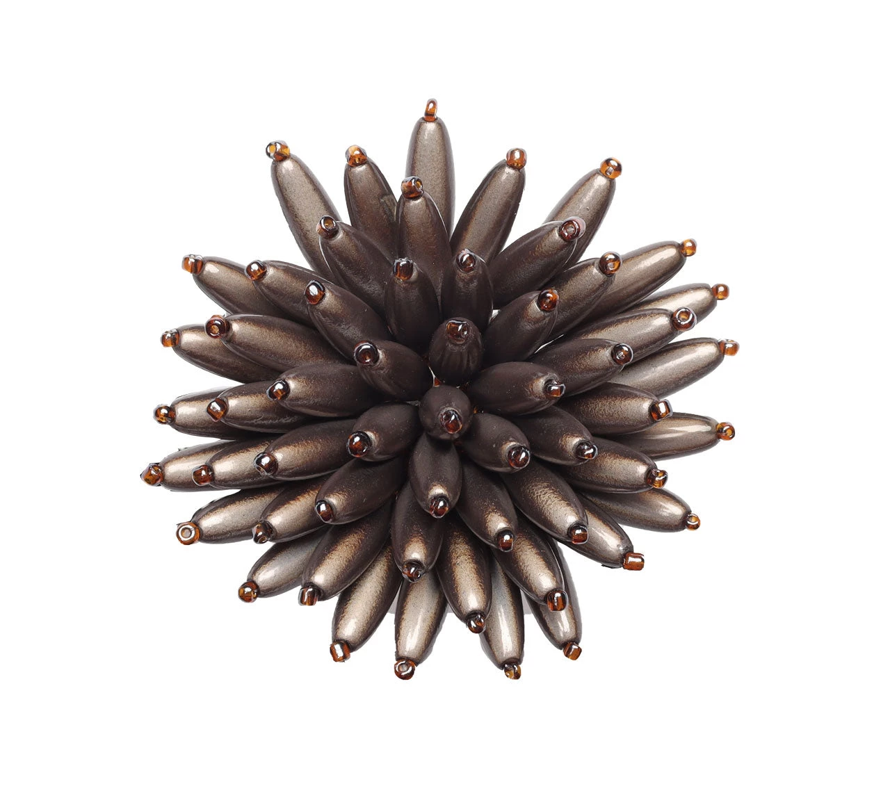 Kim Seybert Spoke Napkin Ring In Taupe, Set Of 4