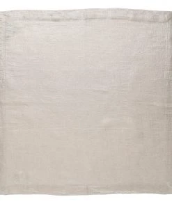 Kim Seybert Napkins Metallic Linen Napkin In Natural & Silver, Set Of 4