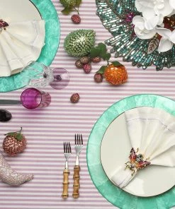 Kim Seybert Round Capiz Placemat In Ocean, Set Of 4