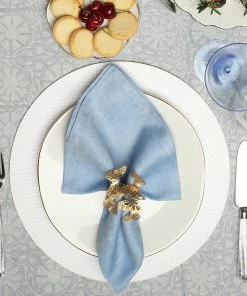 Kim Seybert Napkin Rings Butterfly Garden Napkin Ring In Gold & Silver, Set Of 4