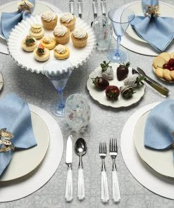 Kim Seybert Oxford Napkin In Periwinkle, Set Of 4 Napkins