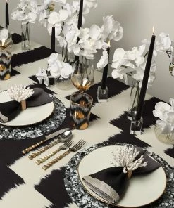 Kim Seybert Napkins Dip Dye Napkin In Gray & Black, Set Of 4