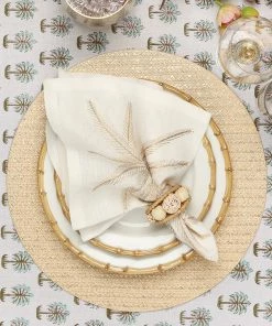 Kim Seybert Placemats Glam Grass Placemat In Natural & Gold, Set Of 4