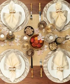 Kim Seybert Placemats Tiger Placemat In Natural & Brown, Set Of 2