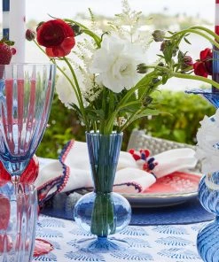 Kim Seybert, Inc. Decor Tess Bud Vase In Blue, Set Of 3 In A Box