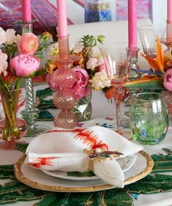 Kim Seybert Tess Bud Vase In Blush, Set Of 3 In A Box Home Decor