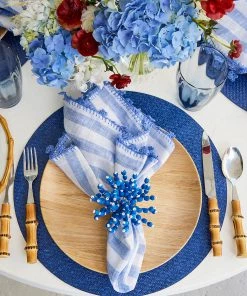 Kim Seybert Saigon Placemat In Navy, Set Of 4 Placemats