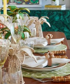Kim Seybert Placemats Fern Placemat In Ivory & Green, Set Of 4