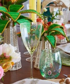 Kim Seybert Palm Tree In Green, Medium Decor