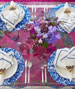 Kim Seybert Napkin Rings Glam Fly Napkin Ring In Multi, Set Of 4 In A Gift Box