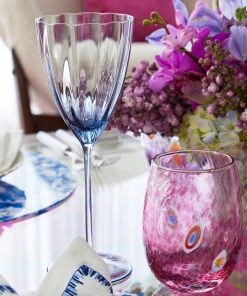 Kim Seybert Glassware Gala Tumbler In Pink, Set Of 4