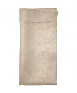 Kim Seybert Metallic Linen Napkin In Natural & Gold, Set Of 4 Napkins