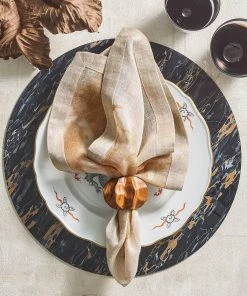 Kim Seybert Ethereal Napkin In Natural & Brown, Set Of 4