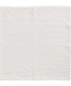 Kim Seybert Napkins Loop Edge Napkin In White, Set Of 4