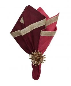 Kim Seybert Dip Dye Napkin In Berry & Plum, Set Of 4