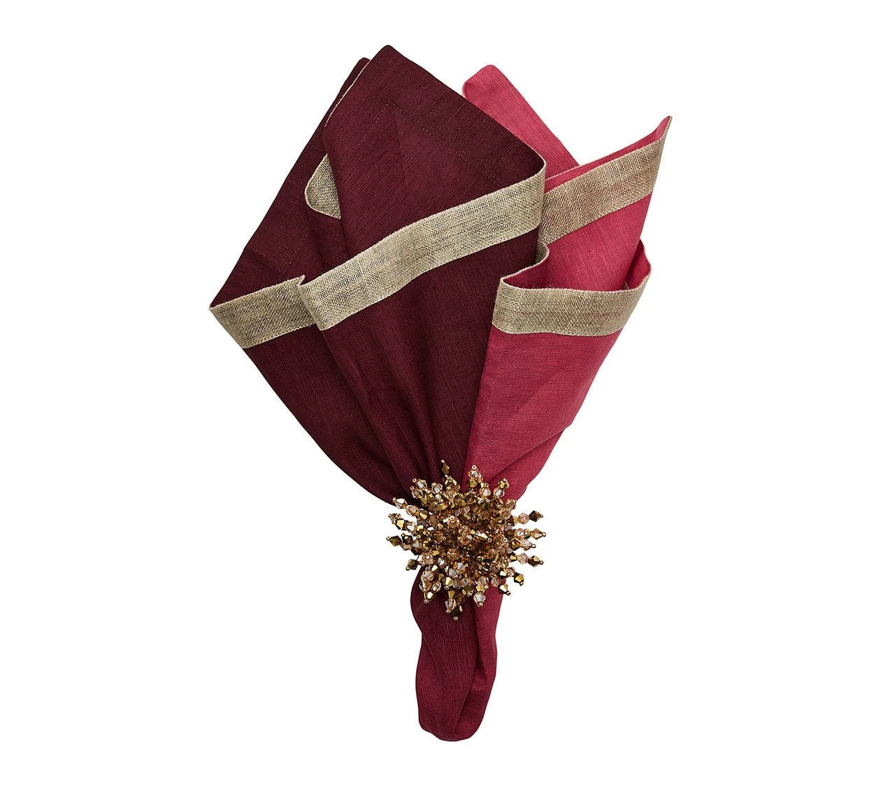 Kim Seybert Dip Dye Napkin In Berry & Plum, Set Of 4