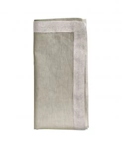 Kim Seybert Napkins Dip Dye Napkin In Gray & Silver, Set Of 4