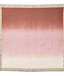 Kim Seybert Napkins Dip Dye Napkin In Mauve & Brown, Set Of 4