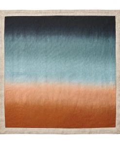 Kim Seybert Napkins Dip Dye Napkin In Midnight & Copper, Set Of 4