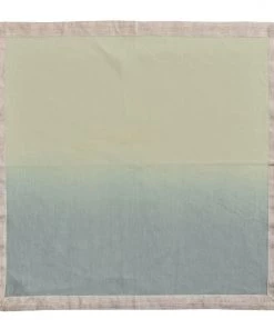 Kim Seybert Dip Dye Napkin In Sage & Midnight, Set Of 4