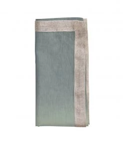 Kim Seybert Dip Dye Napkin In Sage & Midnight, Set Of 4