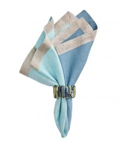 Kim Seybert Dip Dye Napkin In Sky & Blue, Set Of 4 Napkins