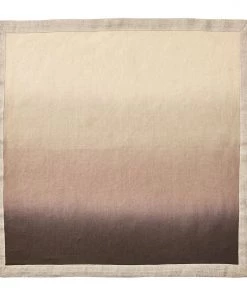 Kim Seybert Dip Dye Napkin In Taupe & Bark, Set Of 4 Napkins