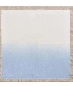 Kim Seybert Dip Dye Napkin In White & Periwinkle, Set Of 4 Napkins