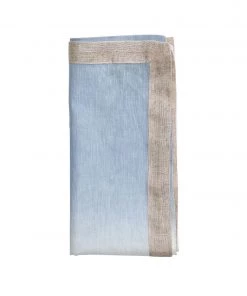 Kim Seybert Dip Dye Napkin In White & Periwinkle, Set Of 4 Napkins