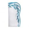 Kim Seybert Napkins Reef Napkin In White, Turquoise & Gold, Set Of 4