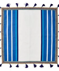 Kim Seybert Jaipur Napkin In White & Blue, Set Of 4