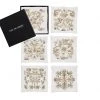 Kim Seybert Otomi Cocktail Napkins In Gold & Silver, Set Of 6 In Gift Box