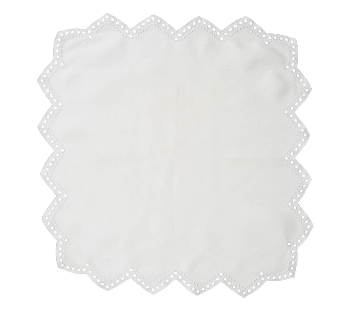 Kim Seybert Tapestry Napkin In White, Set Of 4