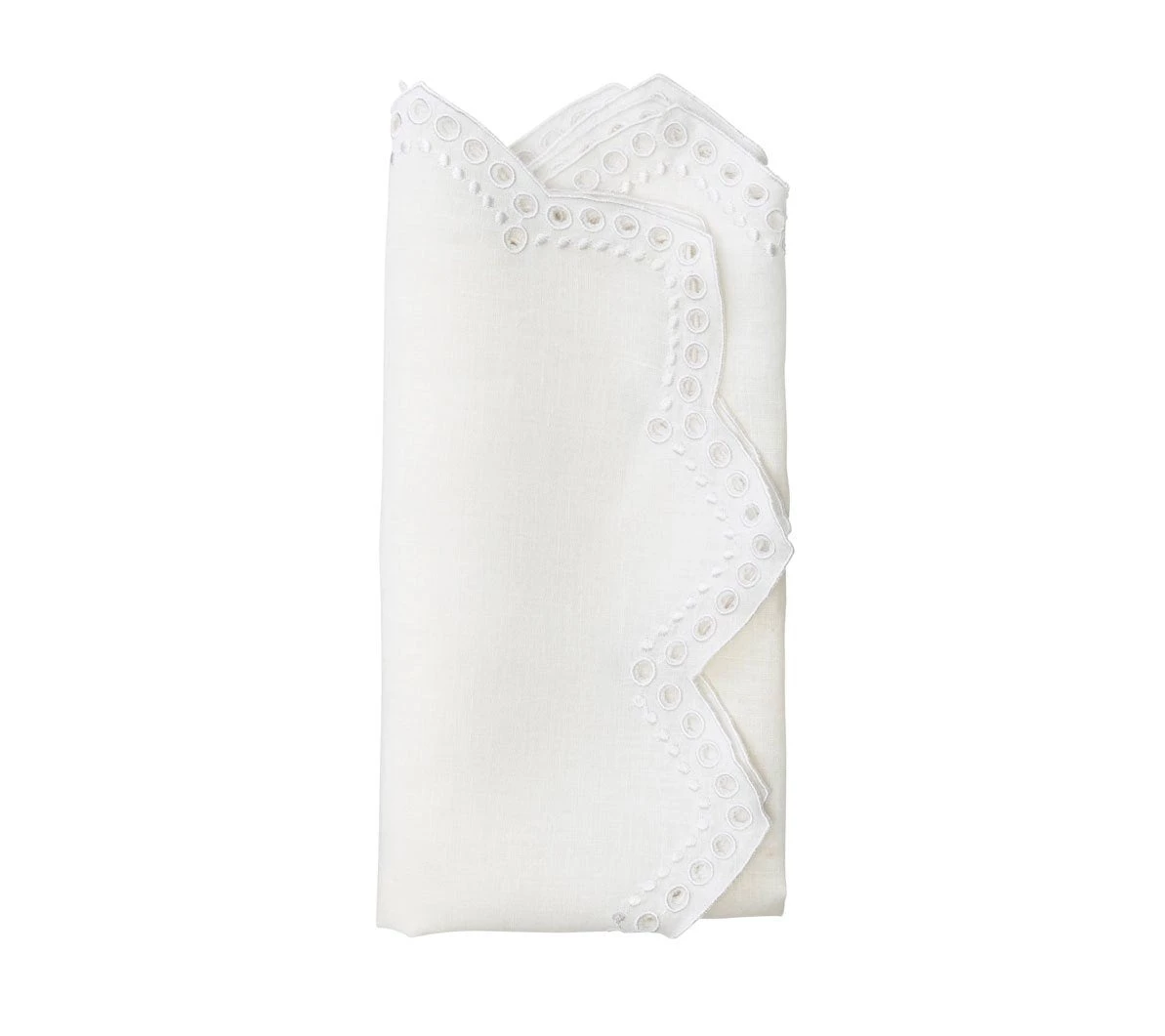 Kim Seybert Tapestry Napkin In White, Set Of 4